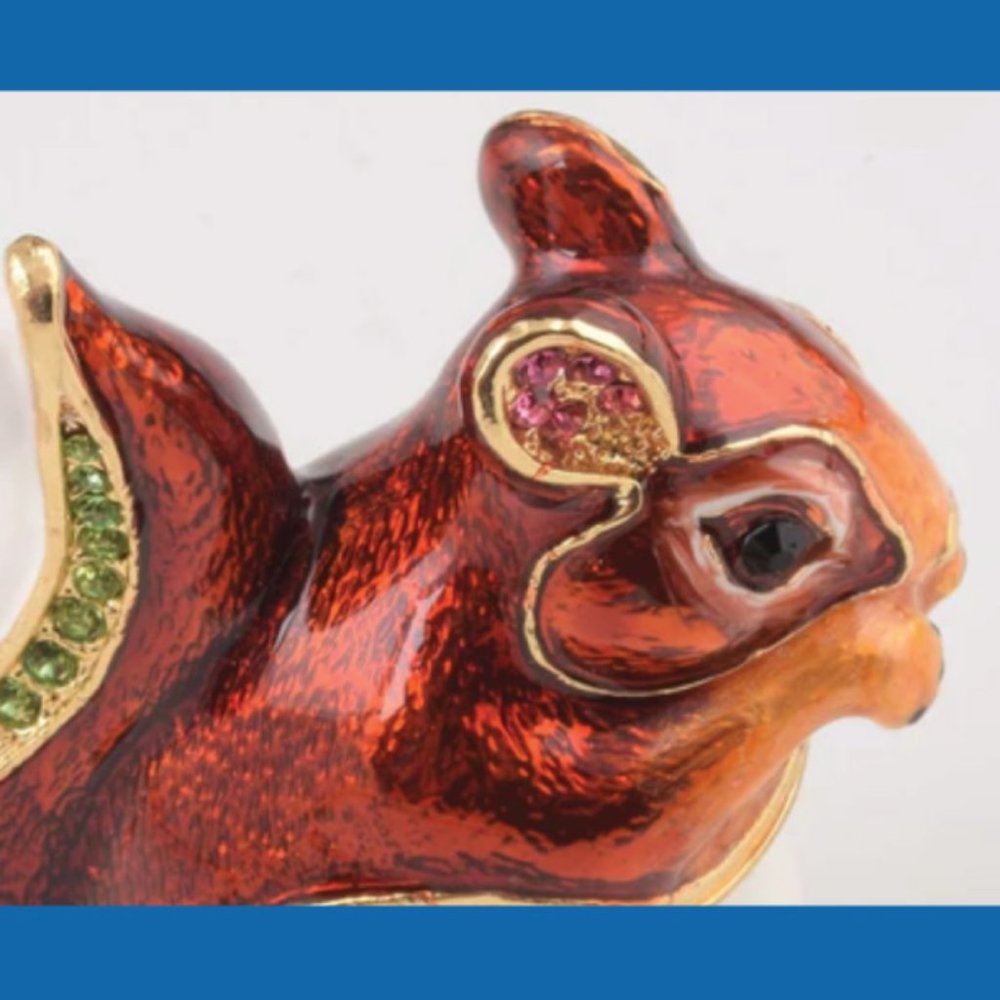 Original Keren Kopal Trinket Box - RED SQUIRREL